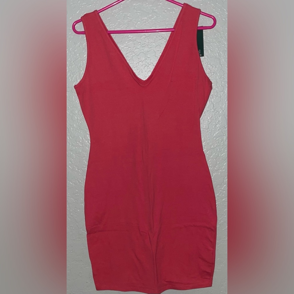 WILD FABLE RIB MINI DRESS CORAL PINK SIZE XL / EXTRA LARGE//X-LARGE NWT
